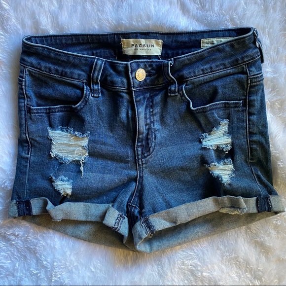 ❌SOLD‼️ PacSun Distressed Shorts - Picture 2 of 4